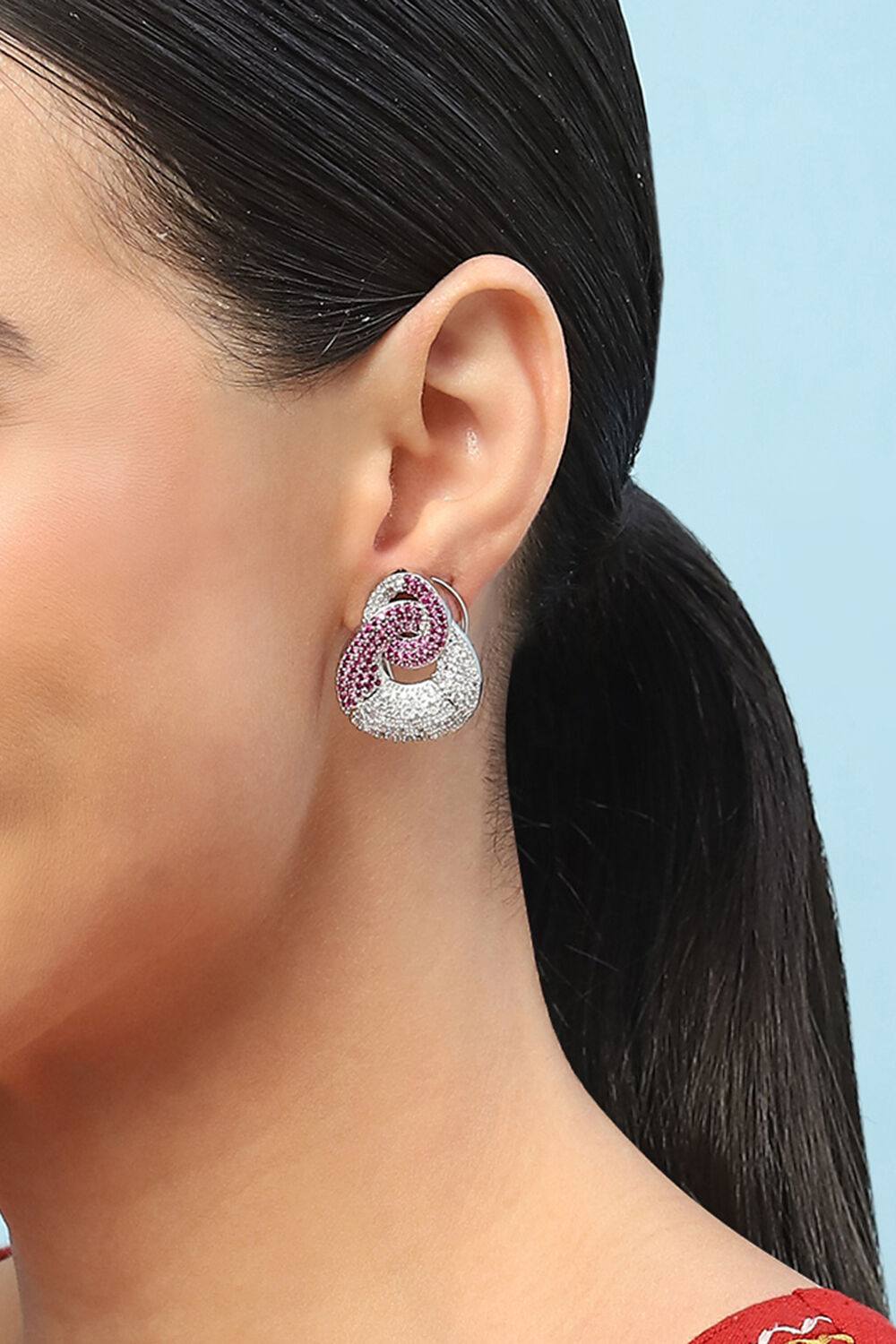 Pink Brass earrings image number 1