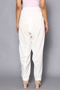 Off White Cotton Salwar image number 5