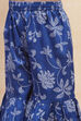 Blue Cotton Tiered Suit Set image number 2