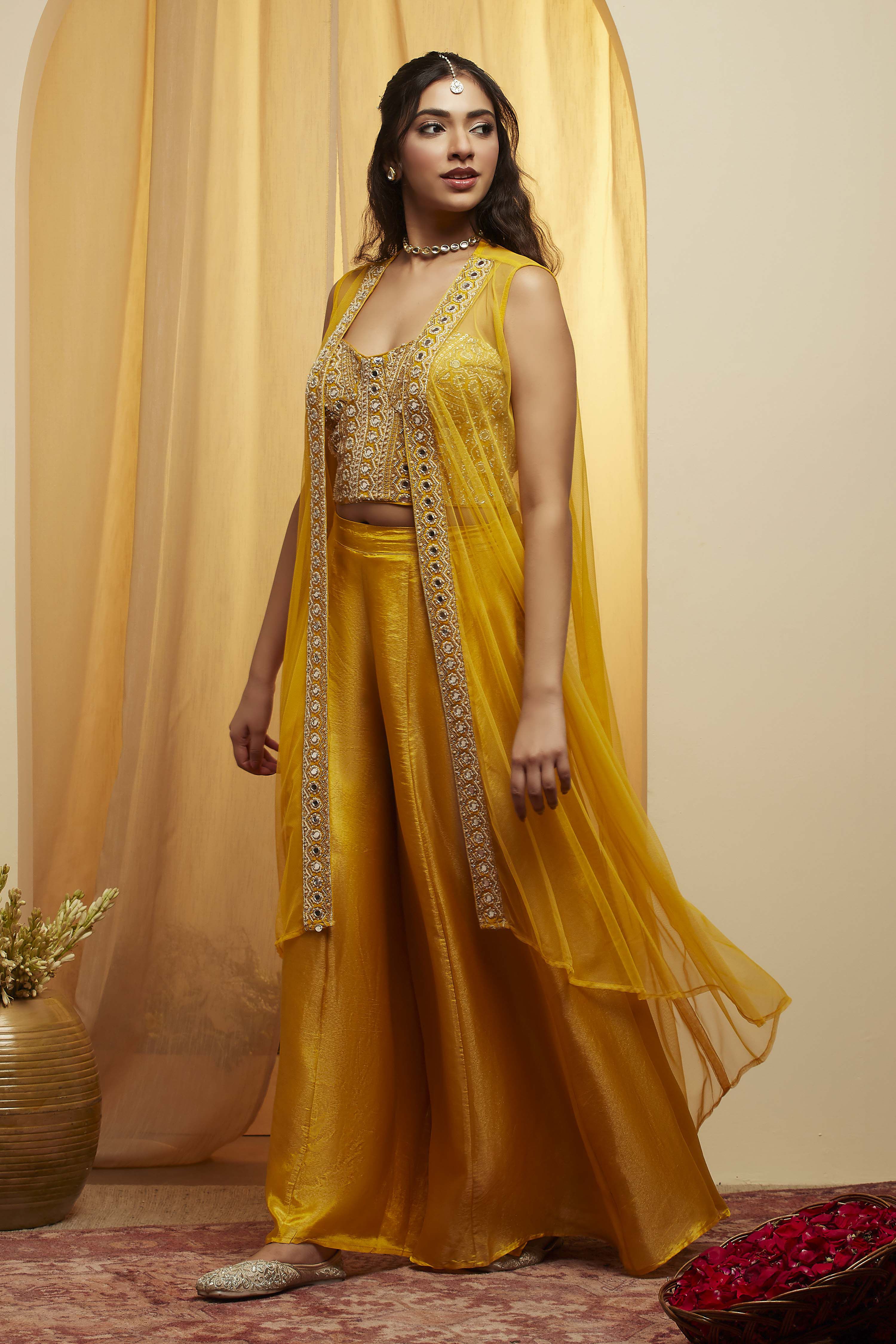Pink Viscose Rayon Kalidar Fusion Set image number 3