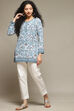 Beige Cotton Blend Slim Pant image number 0