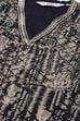 Indigo Cotton Blend Kalidar Printed Kurta Palazzo Suit Set image number 1