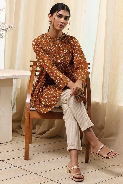 Mustard Cotton Regular Shirt image number 0
