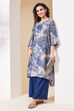 Blue Viscose Blend Straight Kurta Pants Set image number 0