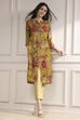 Yellow Floral Printed Straight Kurta image number 6