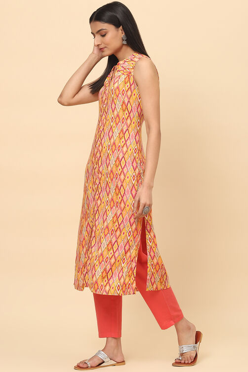 Green Rayon Kurta image number 2