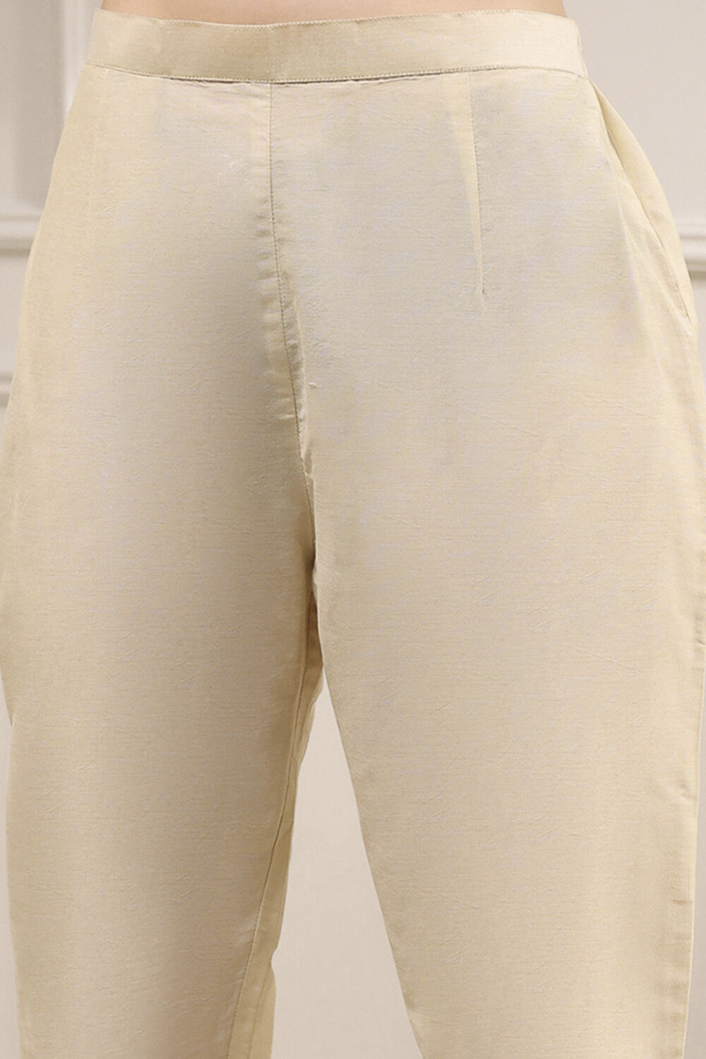 White Tissue Applique Unstitched Suit Set image number 3