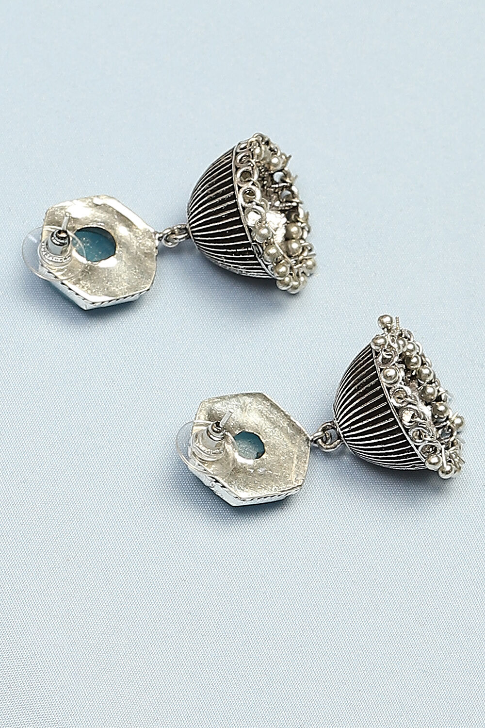 Blue Brass Earrings image number 2