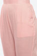 Pink Cotton Blend Unstitched Suit Set image number 3