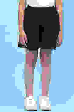 Black Cotton Shorts image number 0