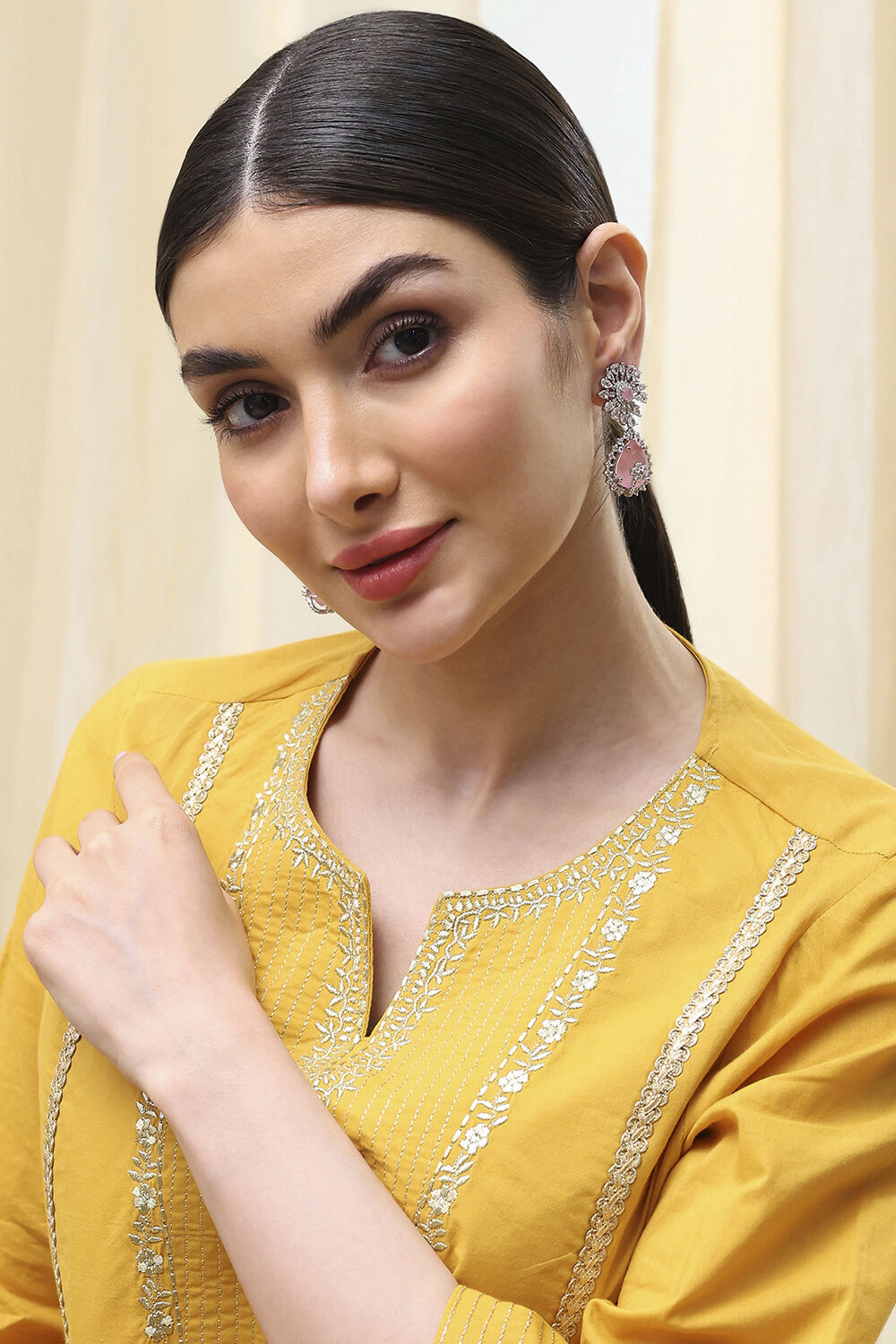 Light Pink Alloy Drop & Danglers image number 3