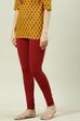 Camel Cotton Blend Solid Churidar image number 0