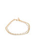 Gold Brass Anklet with Pearl image number 1