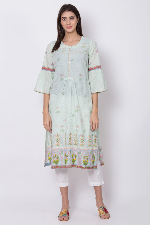 Yellow Straight Kurta image number 0