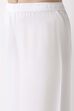 White Viscose Rayon Flared Palazzos image number 1
