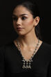 Oxidized And Silver Necklaces Set image number 0