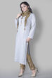 Grey Cotton Easy Stitch Suit Set image number 4