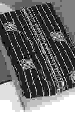 Black Modal Unstitched Suit Set image number 6