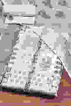 White Blue Cotton Digital Print Unstitched Suit Set image number 0