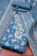 Mauve Linen Blend Digital Print Unstitched Suit Set image number 0