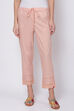 White Cotton Solid Pant image number 0