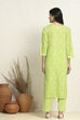 Grey Cotton Floral Printed Unstitched Suit Set image number 5