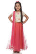 Beige And Pink And Lehenga Set Top image number 0