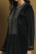Navy Polyester Straight Suit Set image number 1