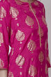 Blue Viscose Straight Printed Kurta image number 1