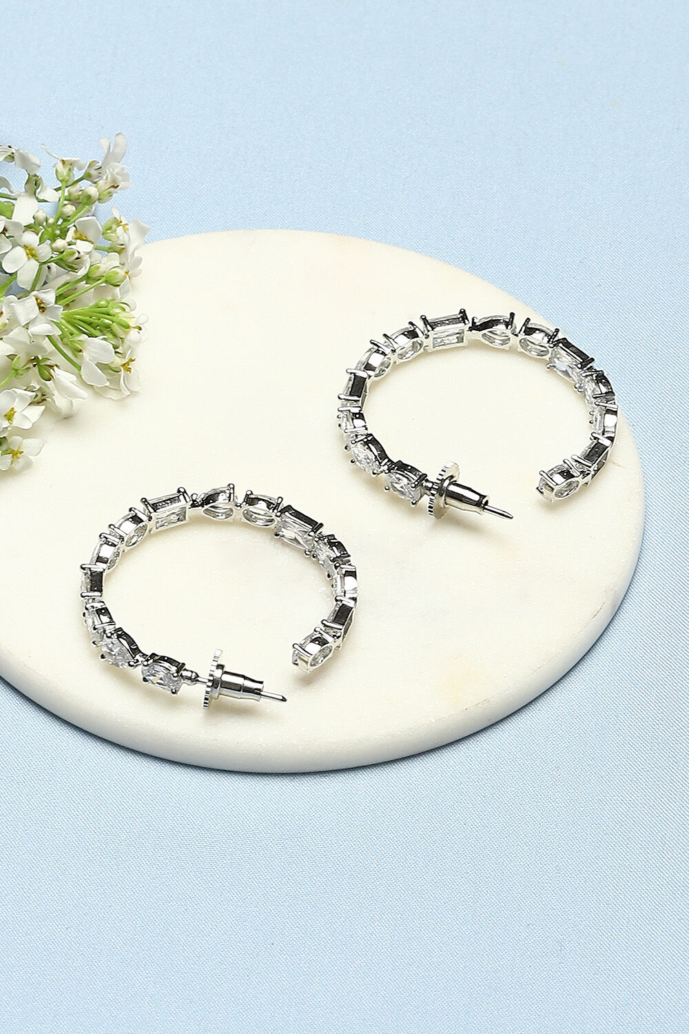 White Brass Earrings image number 2