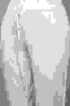 Off White Cotton Blend Layered Kurta Churidar Suit Set image number 4