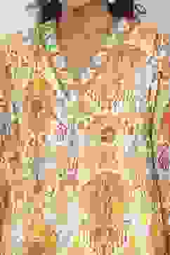 Off White Cotton Straight Kurta image number 1