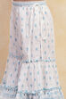 Turquoise Cotton Tiered Suit Set image number 2