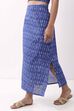 Royal Blue Cotton Skirt image number 2