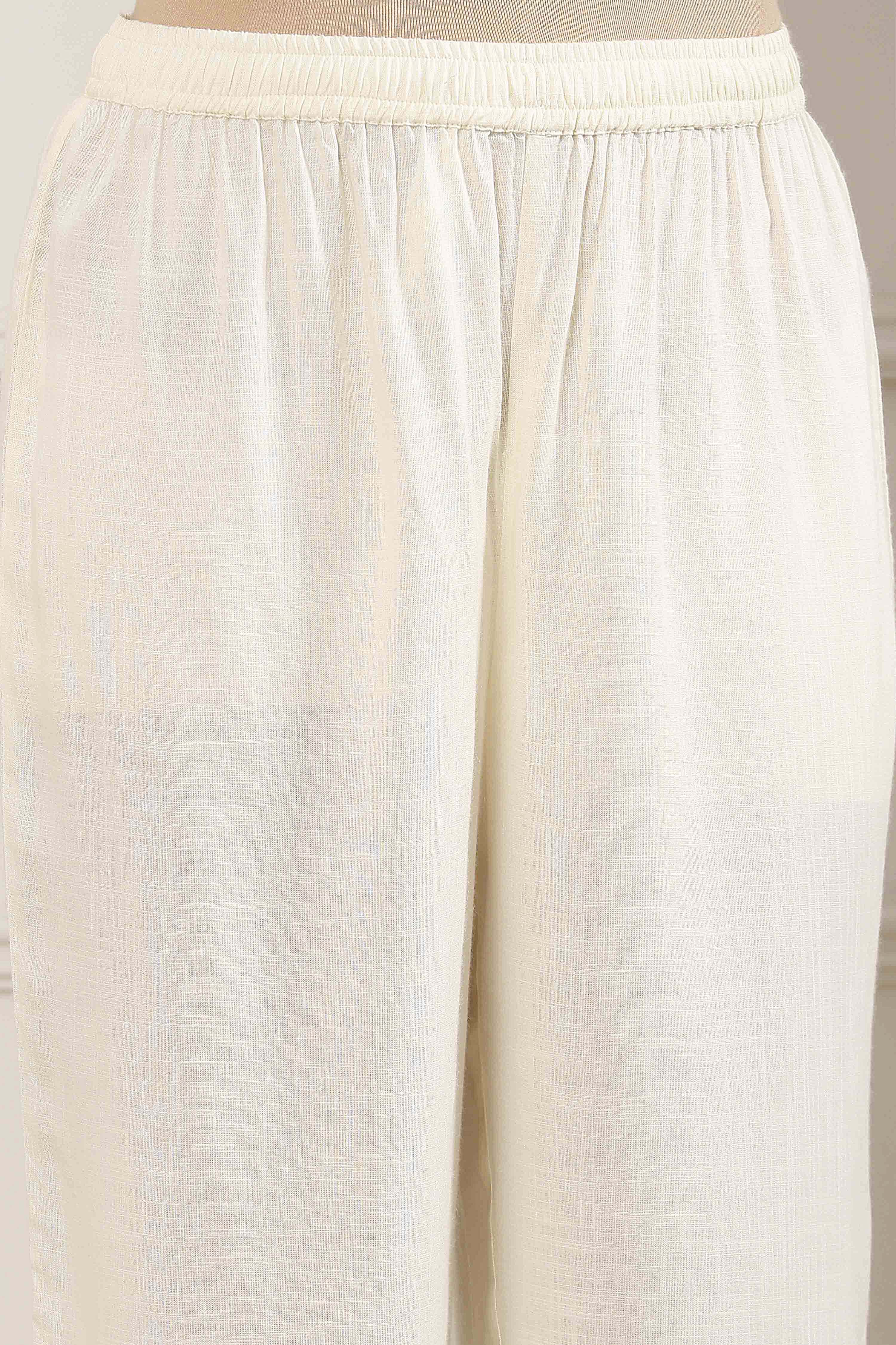 Yellow Cotton Floral Printed Straight Kurta Set image number 2