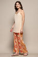 Yellow Printed Asymmetric Kurta & Palazzo Suit Set image number 7