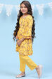 Pink Rayon Kalidar Printed Kurta Set image number 3