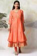 Blue Art Silk Anarkali Kurta Churidar Set image number 0
