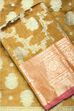 Green Chanderi Silk Printed Unstitched Suit Set image number 1