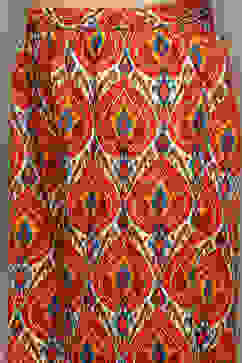 Orange Cotton Pleated Kalidar Suit Set image number 3