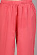 Off White Polyester Blend Straight Suit Set image number 2