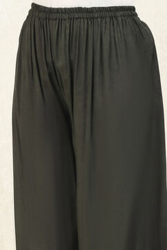 Grey Silk Blend Digital Print Unstitched Suit Set image number 3