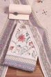 Peach Linen Unstitched Suit Set image number 0