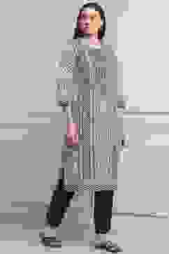 White Cotton Straight Kurta image number 3