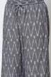 Grey Straight Cotton Fusion Wear 3 Piece Set image number 2