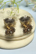Green Brass Jhumka image number 2