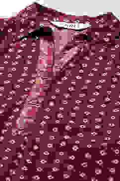 Pink & Purple LIVA Straight Printed Shirt image number 1