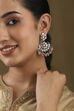 Light Pink Gold Plated Studded Drop Earrings image number 1