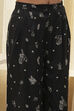 Black Printed Asymmetric Kurta Set image number 2