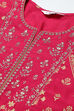 Navy Blue Rayon Straight Kurta Palazzo Suit Set image number 1